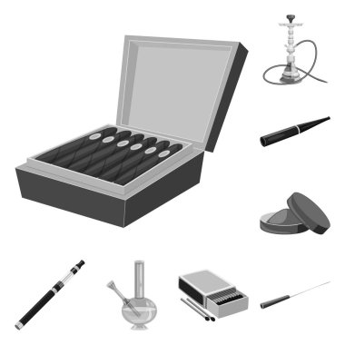 Sağlık ve nikotin logo vektör Illustration. Sağlık ve istatistik topluluğu vektör hisse senedi simgesi.