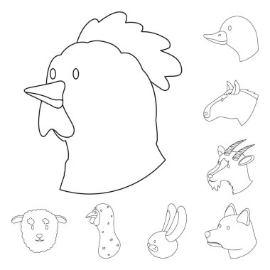 Gıda ve ev yapımı işareti Vektör illüstrasyon. Gıda ve çiftlik stok vektör illüstrasyon koleksiyonu.