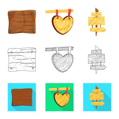 Ham vektör çizim ve orman oturum açın. Ham topluluğu ve hisse senedi için parke vektör simgesi.