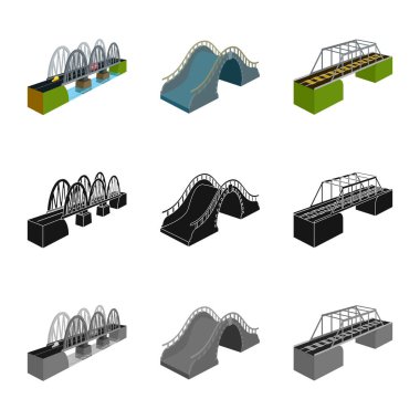 Bağlantı ve tasarım simge vektör Illustration. Bağlantı ve yan hisse senedi vektör çizim koleksiyonu.