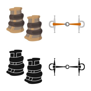 Vektör tasarım ekipman ve logo sürme. Ekipman ve rekabet stok vektör çizim topluluğu.