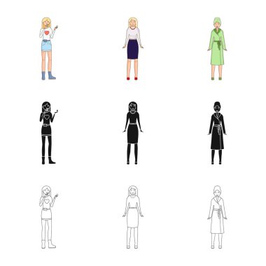 Duruş ve ruh hali logo vektör Illustration. Duruş ve erkek hisse senedi simgesi için web topluluğu.