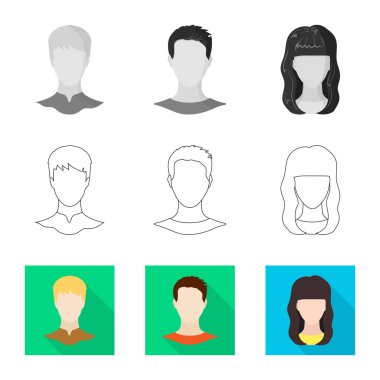 Profesyonel ve fotoğraf simge vektör Illustration. Profesyonel ve profil hisse senedi simgesi için web topluluğu.