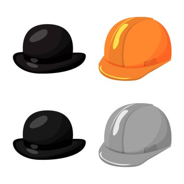 Giyim ve kap sembolü yalıtılmış nesne. Giyim ve web için bere hisse senedi simgesi.