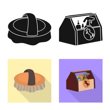 Vektör tasarım ekipman ve logo sürme. Hisse senedi için ekipman ve rekabet vektör simge kümesi.