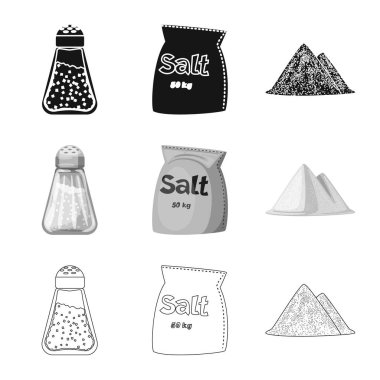 Pişirme ve deniz simge vektör tasarımı. Pişirme ve pişirme hisse senedi için vektör simgesi toplama.