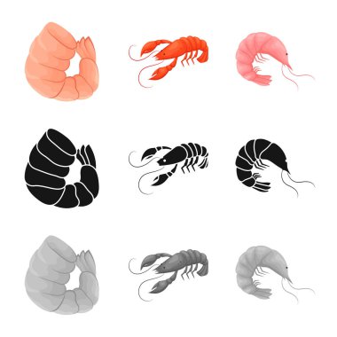 Meze ve okyanus simge vektör Illustration. Meze ve incelik hisse senedi simgesi için web topluluğu.