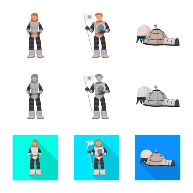 Astronomi ve teknoloji simge vektör tasarımı. Astronomi ve gökyüzü hisse senedi simgesi için web topluluğu.