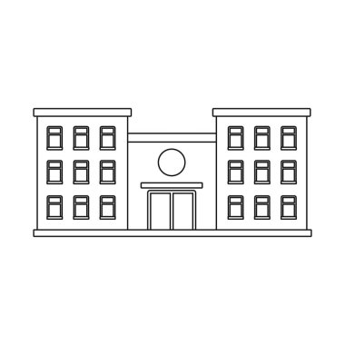 Hastane ve klinik sembolüizole nesne. Hastane ve ambulans stok vektör illüstrasyon koleksiyonu.