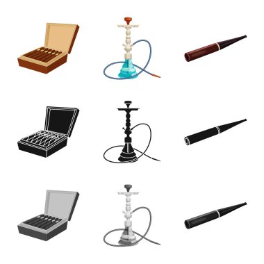 Çöp tasarımını vektör ve sembol durdurmak. Hisse senedi için çöp ve alışkanlık vektör simge topluluğu.