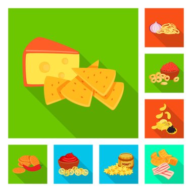 Tat ve işareti daiç vektör Illustration. Tat ve web için organik hisse senedi simgesi.