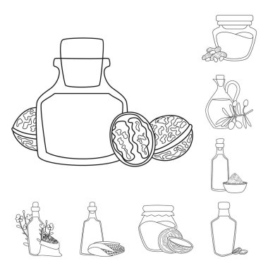 Sağlıklı ve sebze işareti vektör tasarımı. Toplama sağlıklı ve organik hisse senedi simgesi web için.