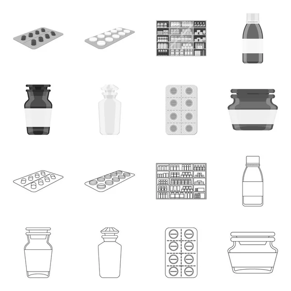 零售和医疗保健图标的矢量设计。零售和健康股票向量的汇集例证. — 图库矢量图片