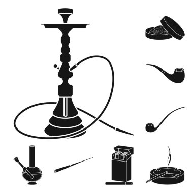 Anti ve alışkanlık logosu vektör illüstrasyon. Anti ve tütün stok vektör illüstrasyon koleksiyonu.