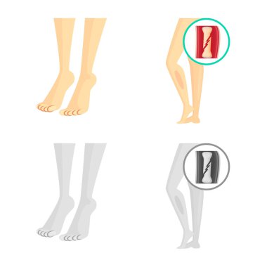 Hastane ve işleme simge vektör çizimi. Hisse senedi için hastane ve yardım vektör simge topluluğu.