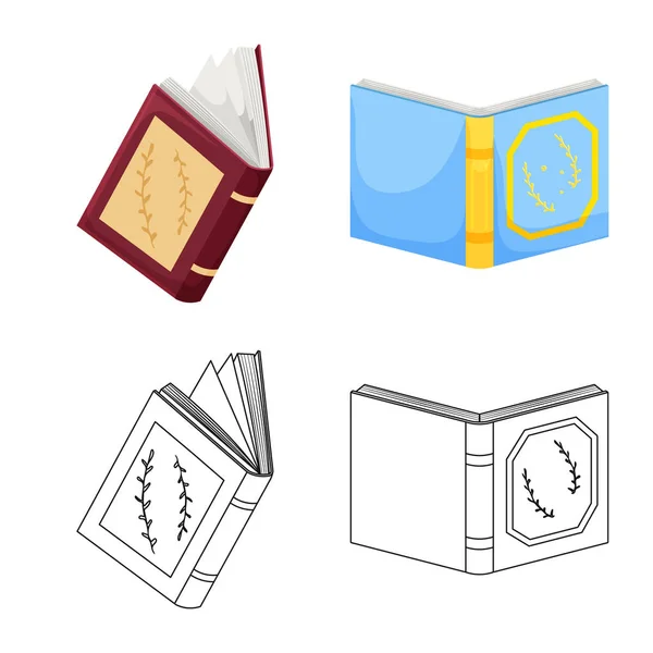 Ilustración vectorial del ícono de formación y portada. Colección de formación y librería icono vectorial para stock . — Archivo Imágenes Vectoriales