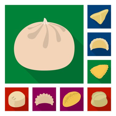 Ürünler ve pişirme simge vektör Illustration. Ürünler ve meze hisse senedi vektör çizim koleksiyonu.