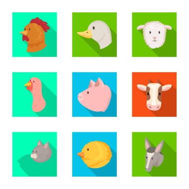 Tarım ve Hayvancılık sembolü yalıtılmış nesne. Tarım ve organik hisse senedi simgesi için web topluluğu.