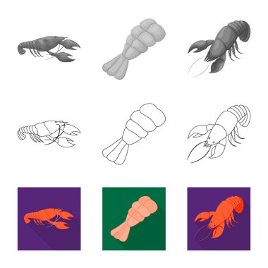 Meze ve okyanus logo vektör tasarımı. Meze ve incelik hisse senedi vektör çizim topluluğu.