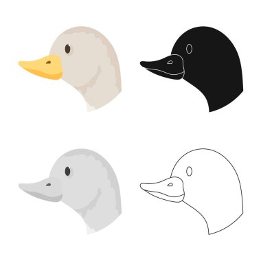 İnek ve yüz sembolüvektör illüstrasyon. İnek ve peynir stok vektör illüstrasyon seti.