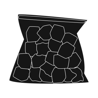 Form ve buz sembolü vektör illüstrasyon. Form ve blok stok vektör çizimi kümesi.