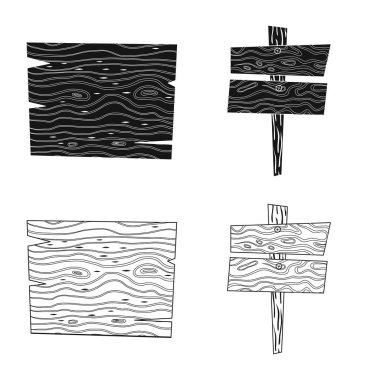 Ham vektör tasarımı ve orman logosu. Ham kümesi ve hisse senedi için parke vektör simgesi.