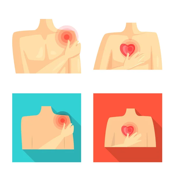 Illustrazione vettoriale dell'ospedale e icona di rendering. Set di icone vettoriali ospedale e aiuto per magazzino . — Vettoriale Stock
