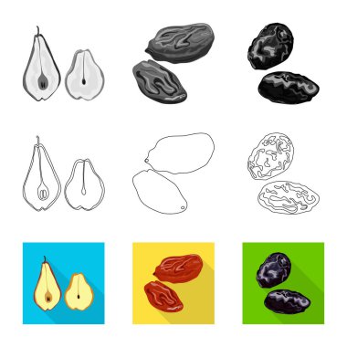 Gıda ve ham logo yalıtılmış nesne. Gıda ve doğa hisse senedi simgesi için web topluluğu.