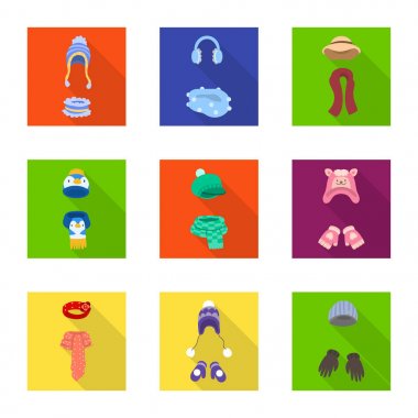 Alışveriş ve sıcak simge vektör Illustration. Hisse senedi için alışveriş ve doku vektör simge kümesi.