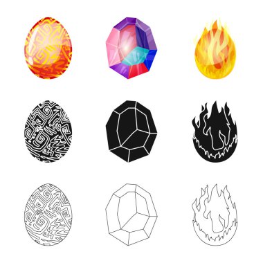 Hayvan ve tarih öncesi logo vektör Illustration. Hayvan ve sevimli hazır vektör çizim topluluğu.