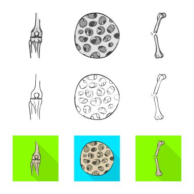 Tıp ve klinik simgesi yalıtılmış nesne. İlaç ve tıbbi hisse senedi vektör çizim koleksiyonu.