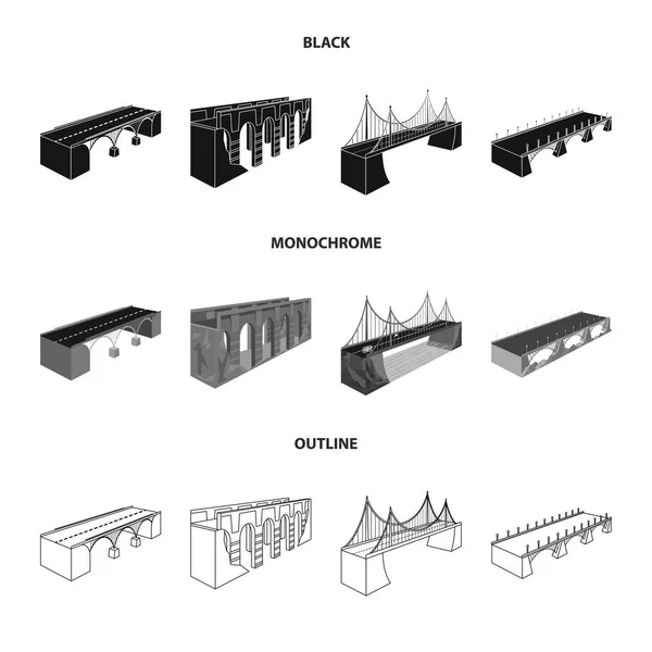 Vektor-Illustration von Verbindung und Design-Logo. Sammlung von Verbindungs- und Seitenvektorsymbolen für Aktien. — Stockvektor