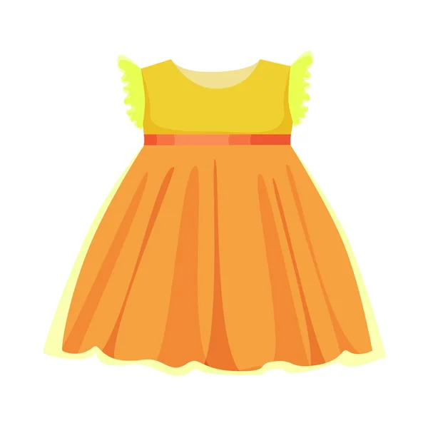 Vector design of dress and child icon. Set of dress and cute stock vector illustration. — Stock Vector