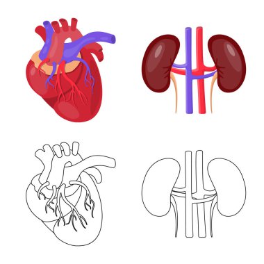 Biyoloji ve bilimsel simge vektör Illustration. Hisse senedi için biyoloji ve laboratuvar vektör simge topluluğu.