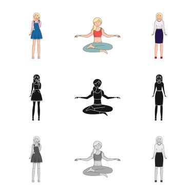 Duruş ve ruh hali simge vektör Illustration. Duruş ve erkek hisse senedi simgesi için web topluluğu.