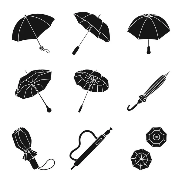 Ilustração vetorial do tempo e sinal chuvoso. Conjunto de tempo e chuva estoque vetor ilustração . — Vetor de Stock