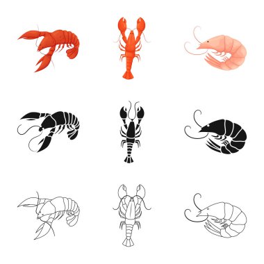 Meze ve okyanus logosu yalıtılmış nesne. Meze dizi ve hisse senedi için incelik vektör simgesi.