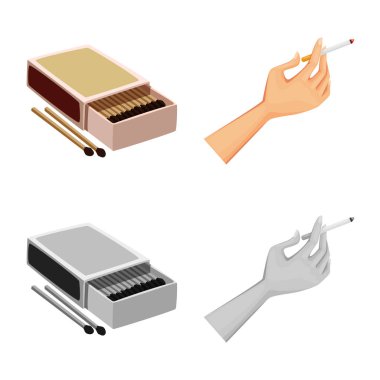 Çöp tasarımını vektör ve logo durdurmak. Çöp ve alışkanlık hisse senedi simgesi için web topluluğu.