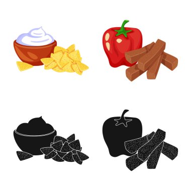 Tat ve daiç simge vektör Illustration. Tat ve web için organik hisse senedi simgesi.