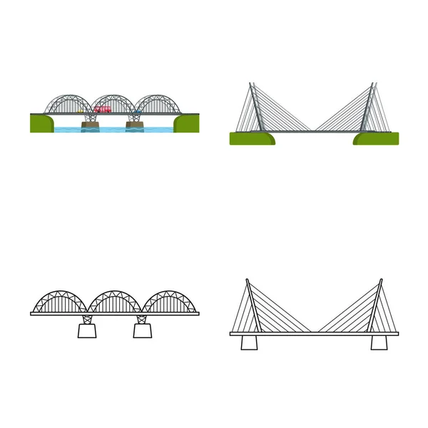 Objeto aislado de conexión y símbolo de diseño. Colección de conexión y símbolo de stock lateral para web . — Vector de stock