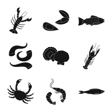 Pazar ve deniz logo yalıtılmış nesne. Pazar ve deniz hisse senedi vektör çizim topluluğu.