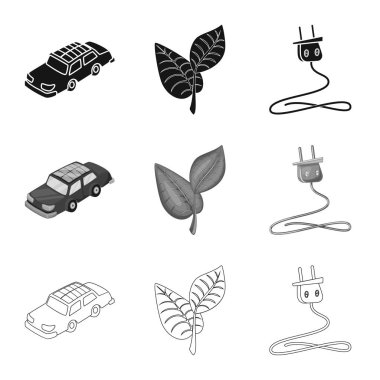 Yenilik ve teknoloji simge vektör Illustration. Dizi yenilik ve doğa hisse senedi vektör çizim.