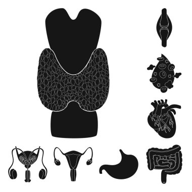 Araştırma ve laboratuvar simge vektör Illustration. Araştırma ve organ hisse senedi vektör çizim topluluğu.