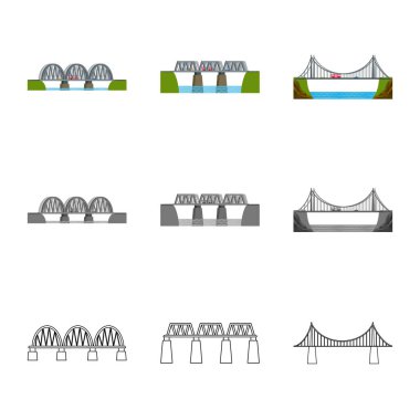 Bağlantı ve tasarım simge vektör Illustration. Bağlantı ve yan hisse senedi vektör çizim.