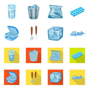 Doku ve donmuş simgesi yalıtılmış nesne. Doku ve web için şeffaf hisse senedi simgesi toplama.