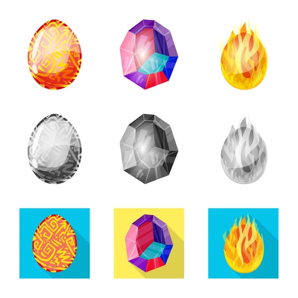 Hayvan ve tarih öncesi simge vektör tasarımı. Hisse senedi için hayvan ve sevimli vektör simge kümesi.