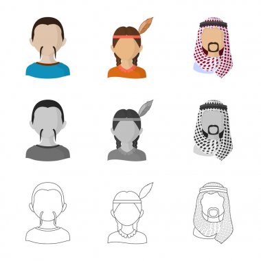 Kopyacı ve yerleşik simge vektör Illustration. Kopyacı ve kültür hisse senedi vektör çizim koleksiyonu.