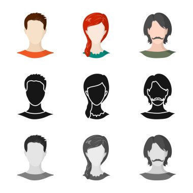 Professional vektör tasarımı ve fotoğraf oturum açın. Profesyonel kümesi ve hisse senedi için profil vektör simgesi.