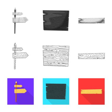 Ham vektör tasarımı ve orman oturum açın. Ham topluluğu ve hisse senedi için parke vektör simgesi.