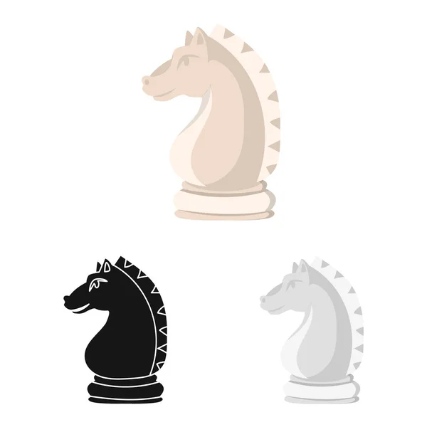 Vector illustration of knight and horse icon. Collection of knight and white stock vector illustration. — Stock Vector